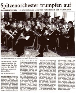 20. Juni 2004 - Quelle: Nordwest-Zeitung, Oldenburg